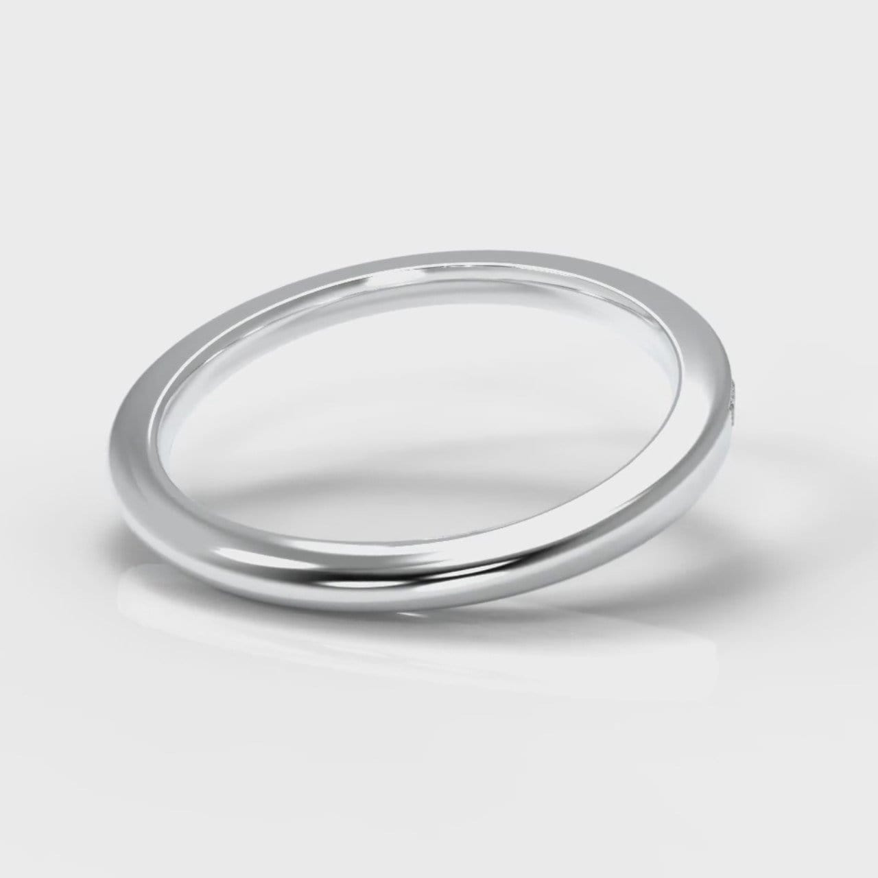 Petite Channel Set Diamond Wedding Ring