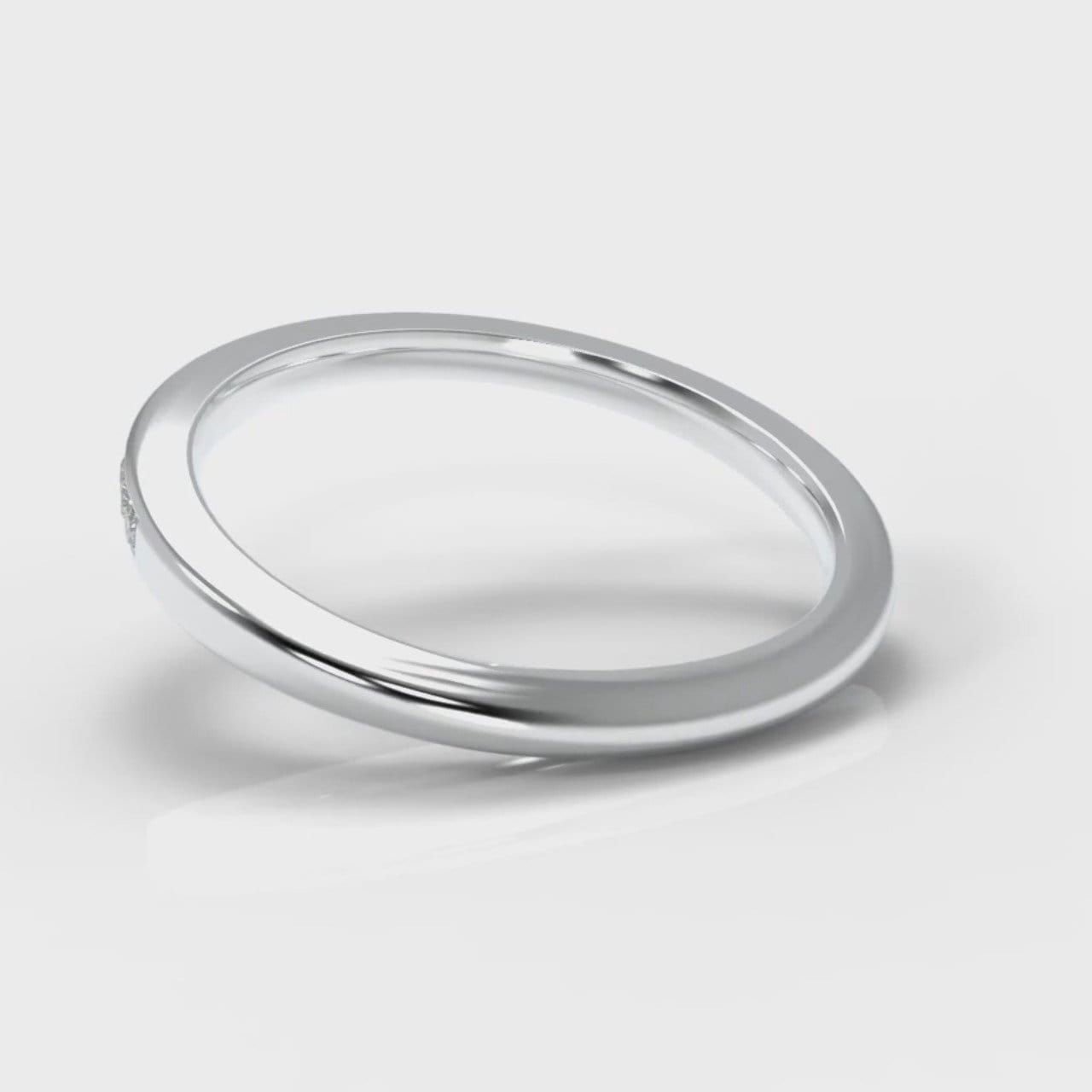 Petite Channel Set Diamond Wedding Ring