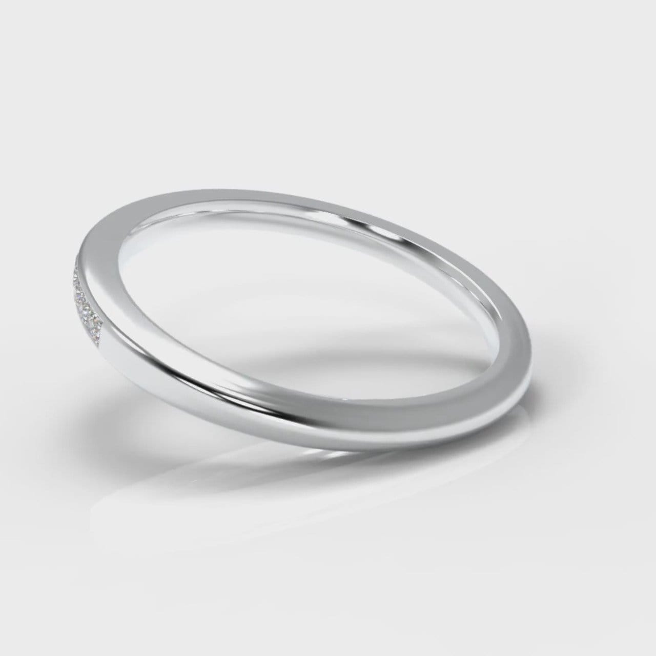 Petite Channel Set Diamond Wedding Ring