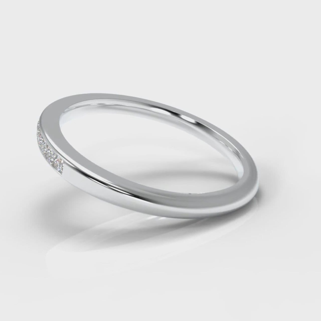 Petite Channel Set Diamond Wedding Ring