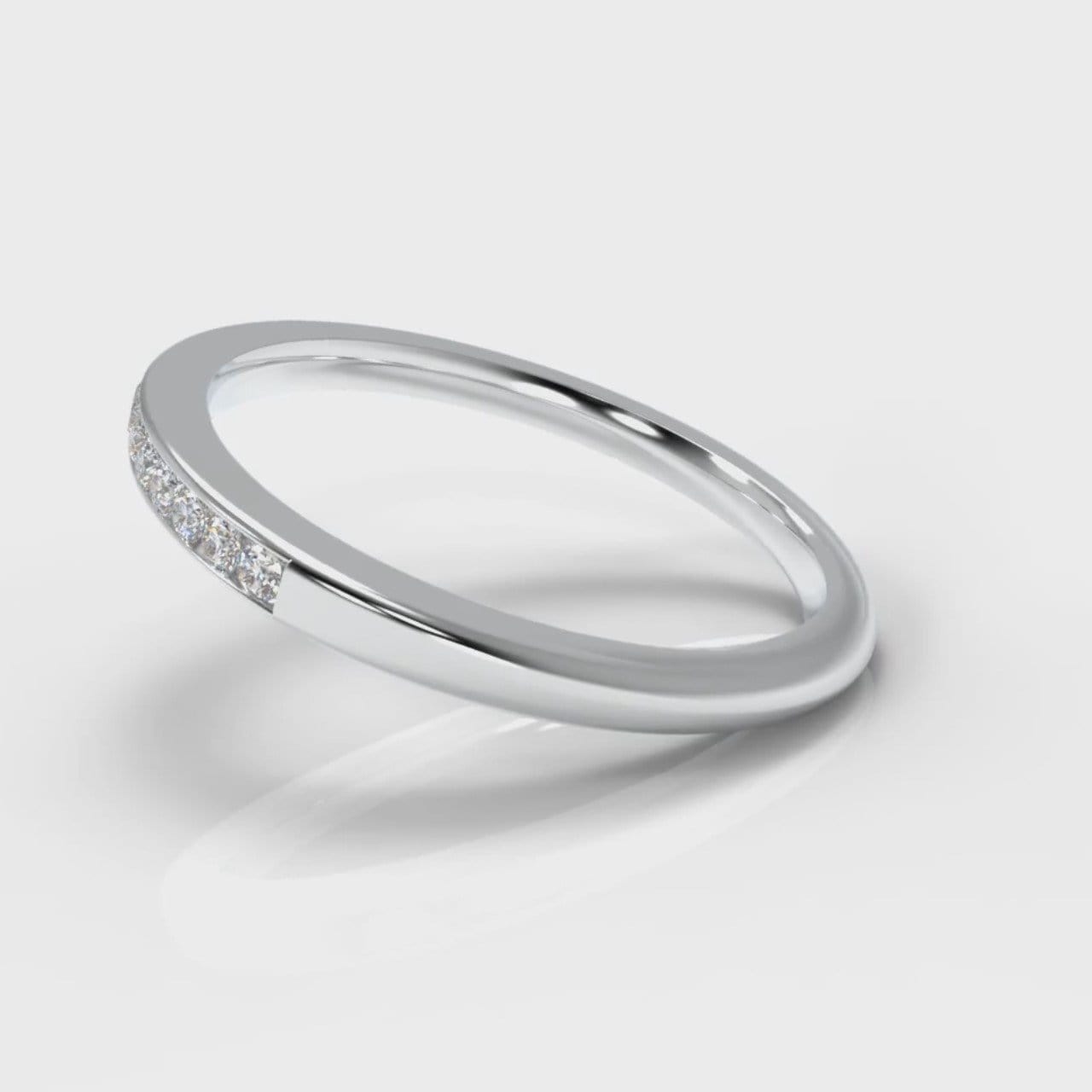Petite Channel Set Diamond Wedding Ring