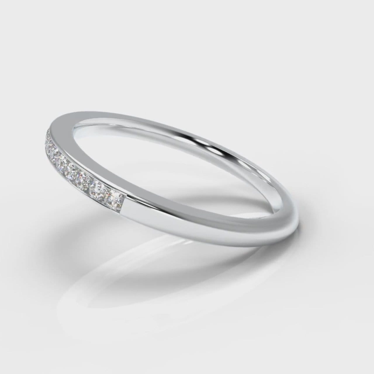 Petite Channel Set Diamond Wedding Ring