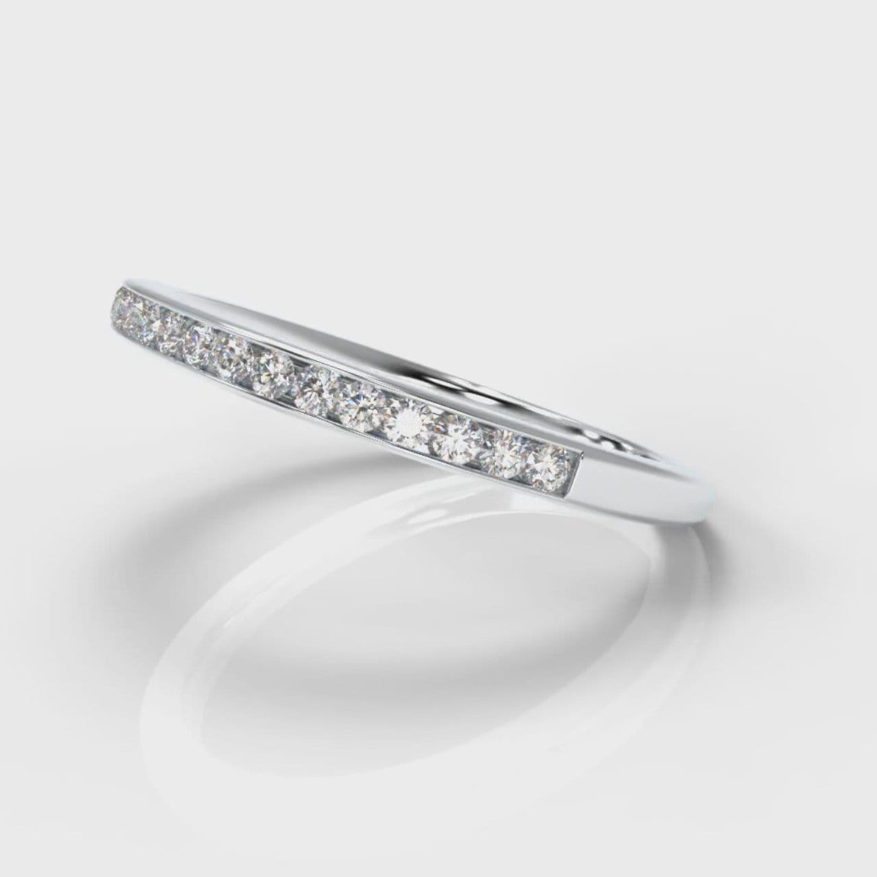 Petite Channel Set Diamond Wedding Ring