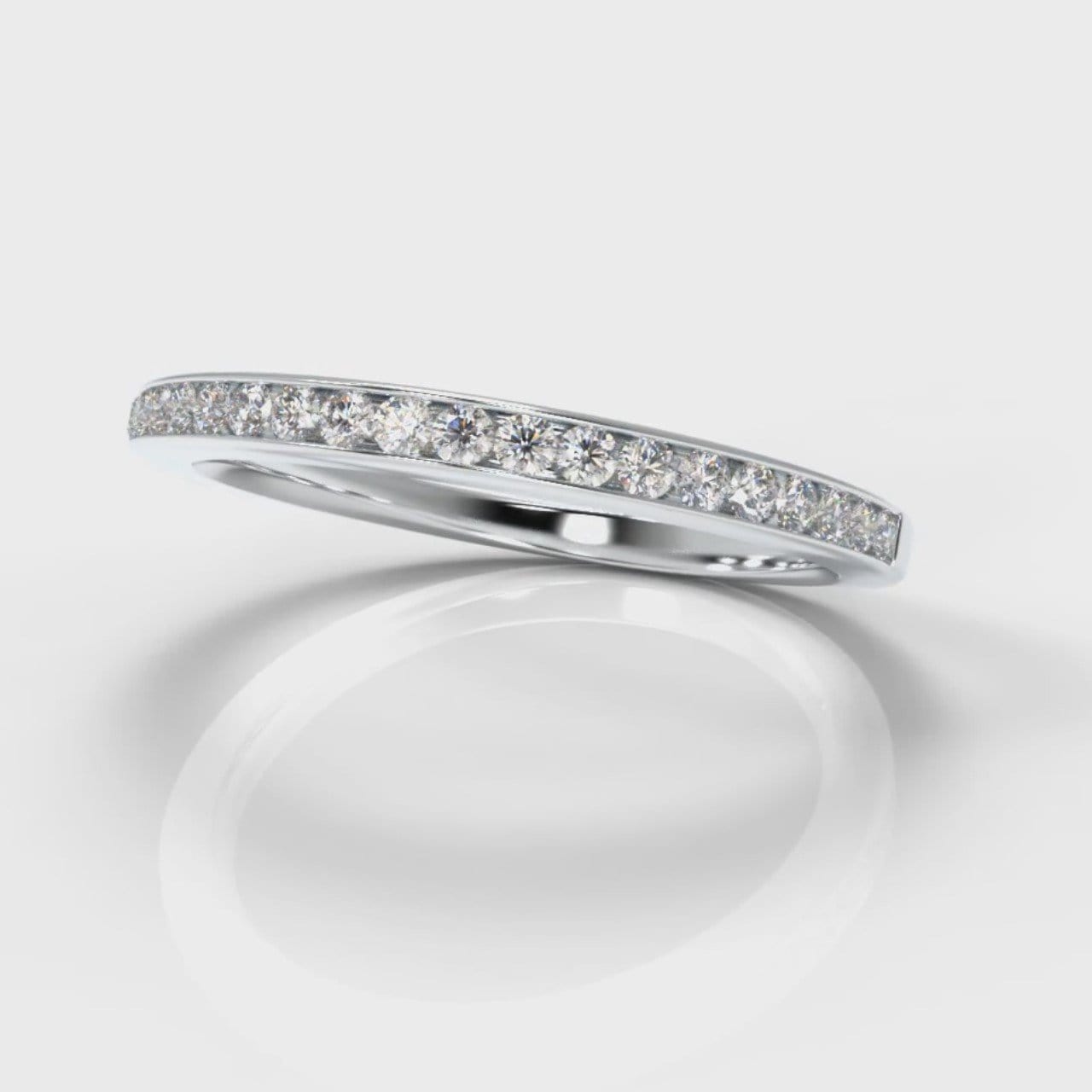Petite Channel Set Diamond Wedding Ring