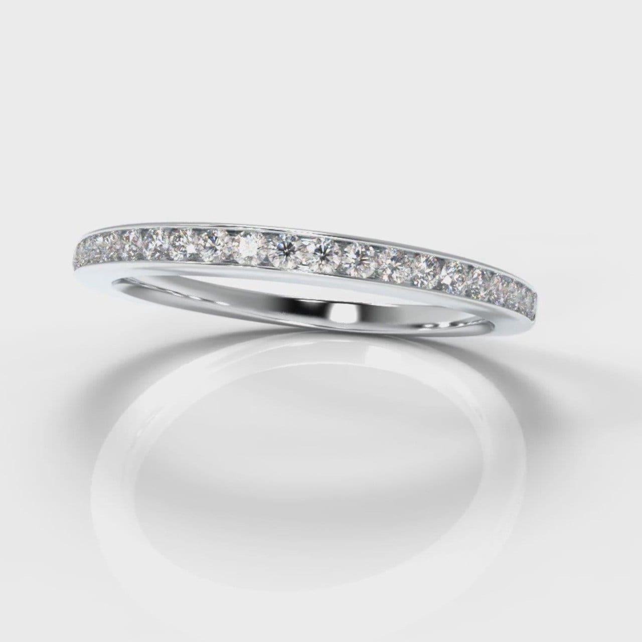 Petite Channel Set Diamond Wedding Ring