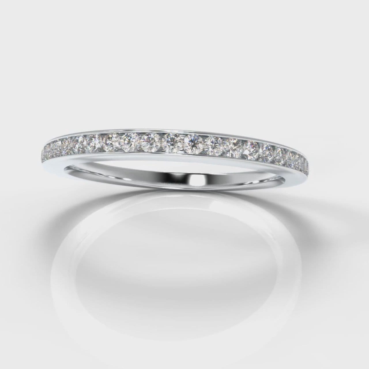 Petite Channel Set Diamond Wedding Ring