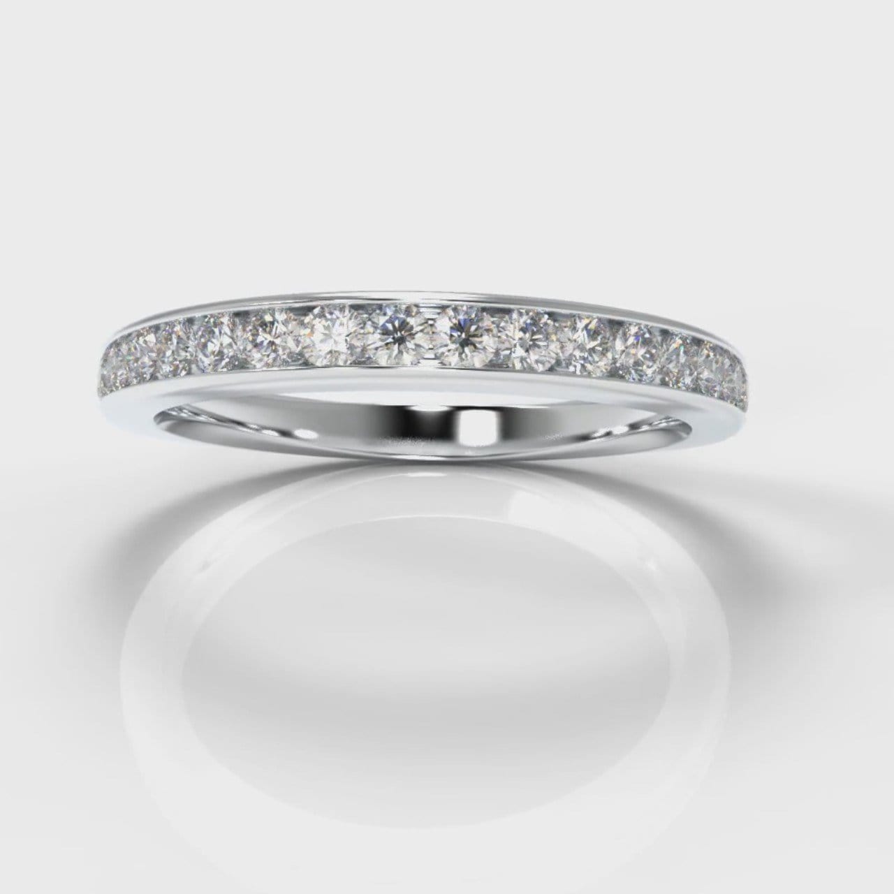 Channel Set Diamond Wedding Ring
