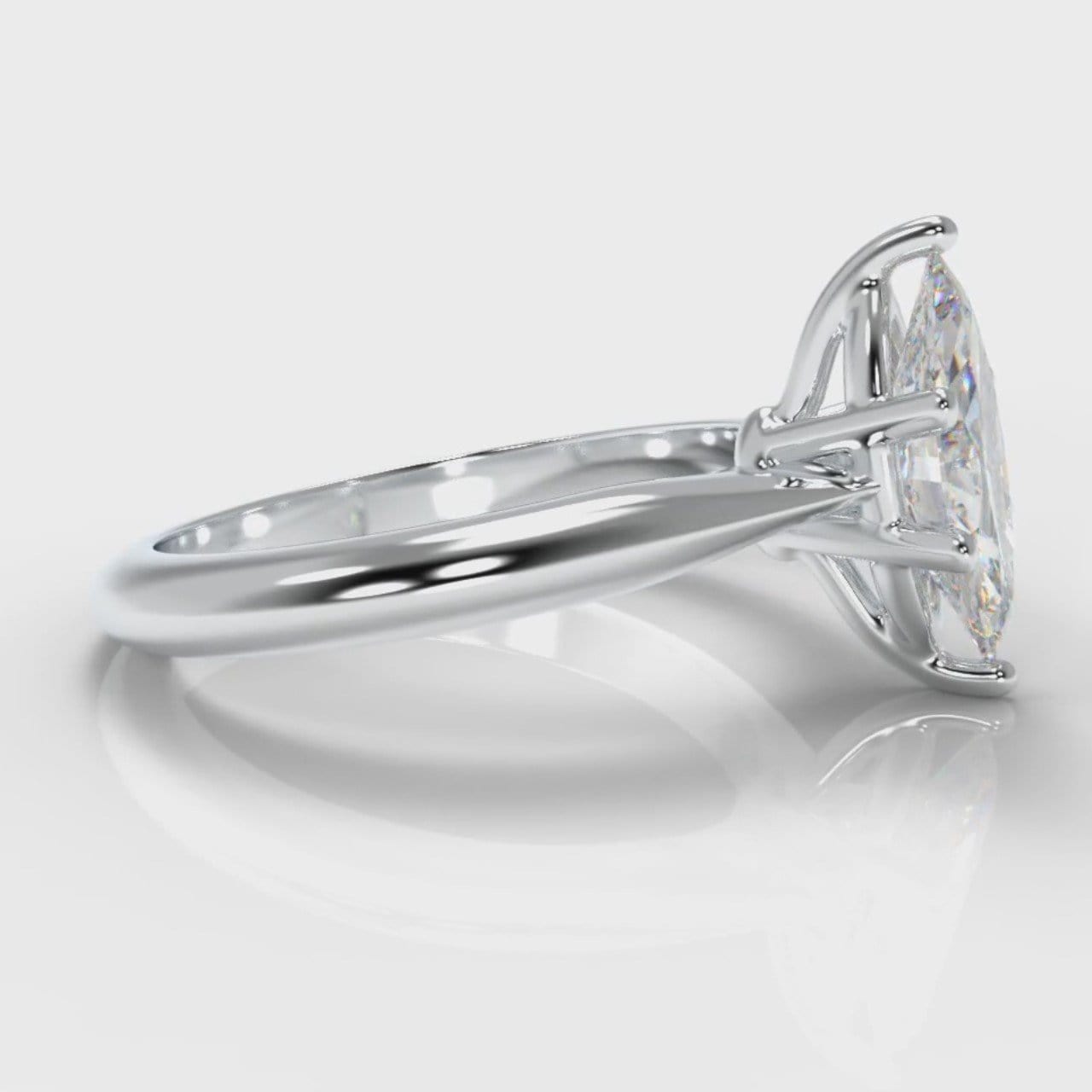 Star Solitaire Marquise Diamond Engagement Ring