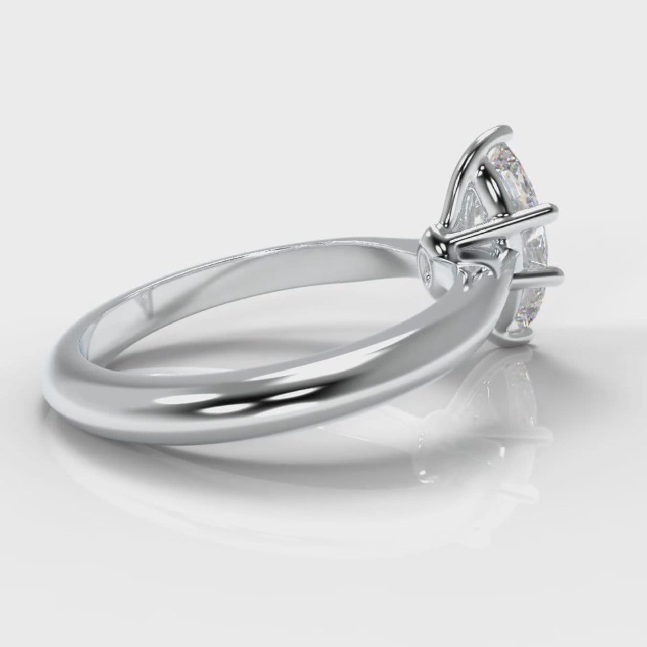 Star Solitaire Marquise Diamond Engagement Ring