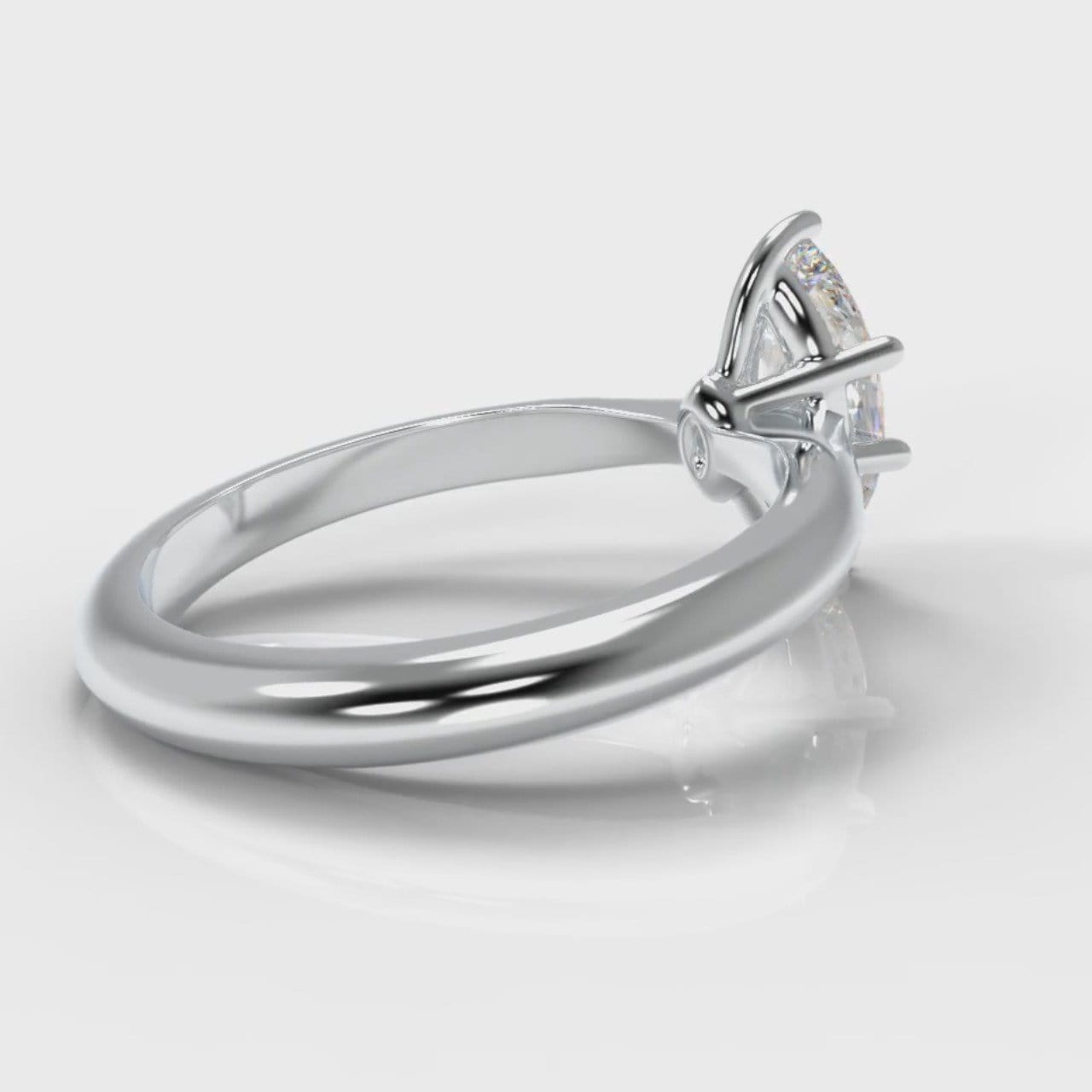 Star Solitaire Marquise Diamond Engagement Ring