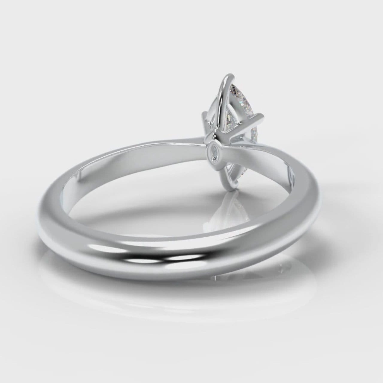 Star Solitaire Marquise Diamond Engagement Ring