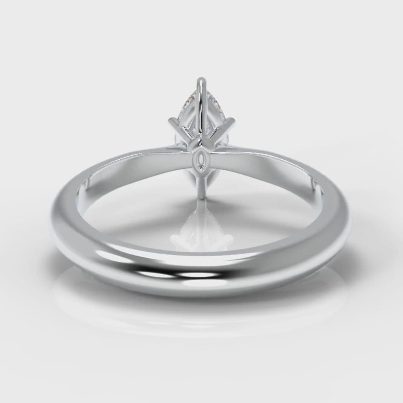 Star Solitaire Marquise Diamond Engagement Ring