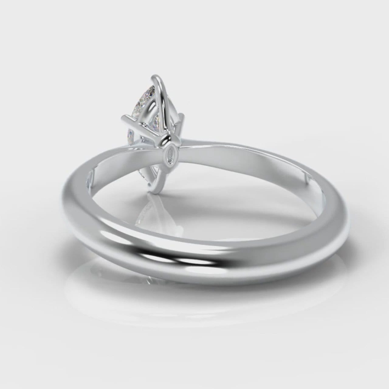 Star Solitaire Marquise Diamond Engagement Ring