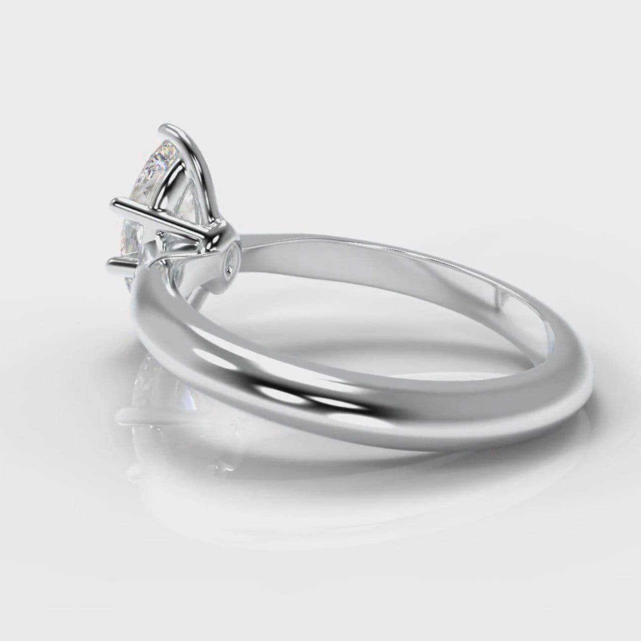 Star Solitaire Marquise Diamond Engagement Ring