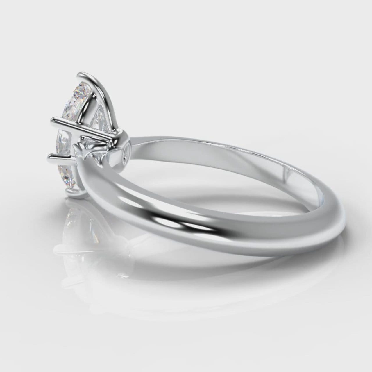 Star Solitaire Marquise Diamond Engagement Ring