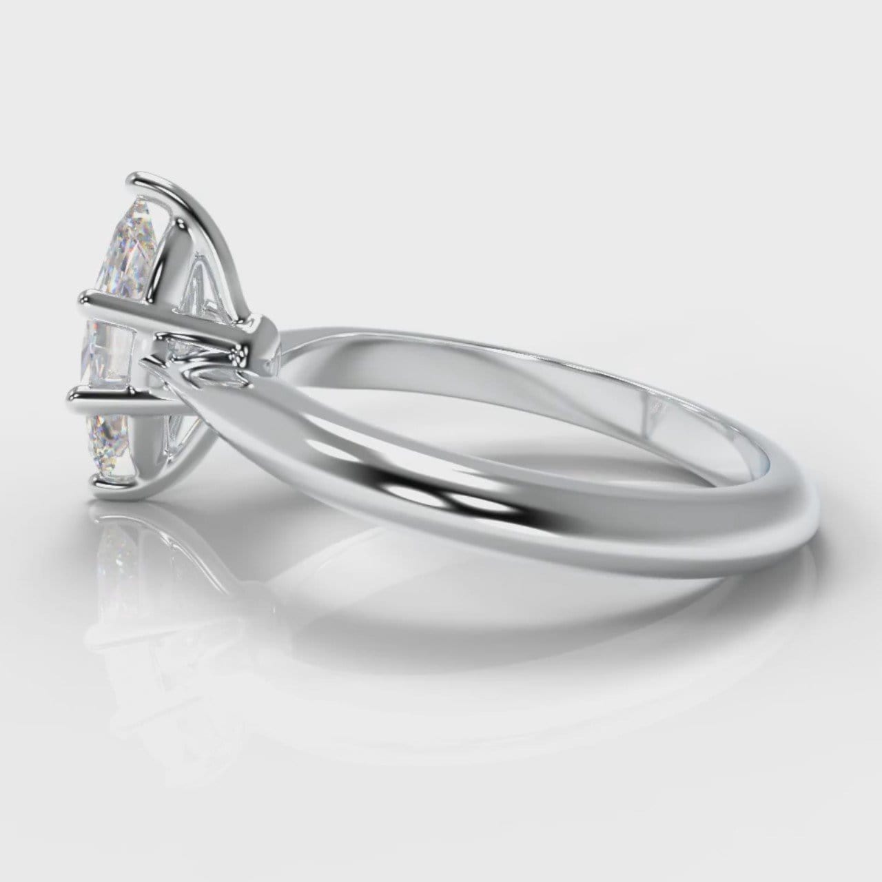 Star Solitaire Marquise Diamond Engagement Ring