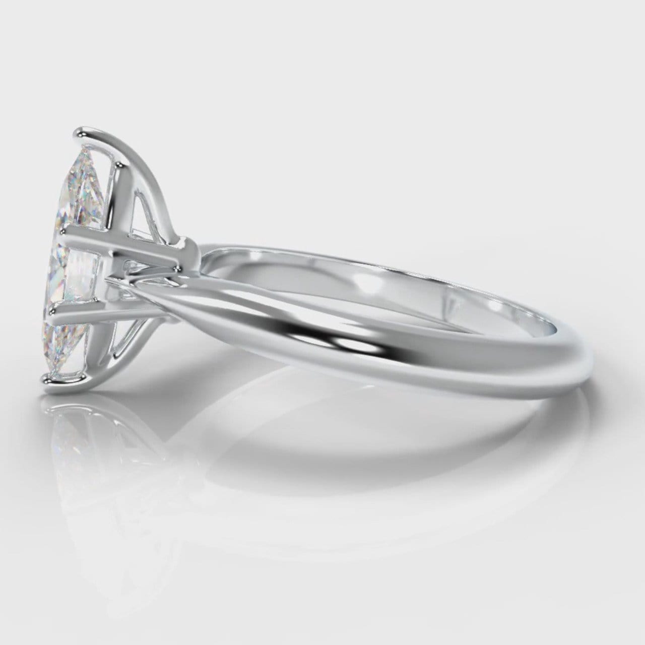 Star Solitaire Marquise Diamond Engagement Ring