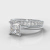 Carrée Solitaire Princess Cut Diamond Bridal Set