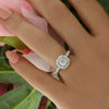cushion cut diamond engagement ring