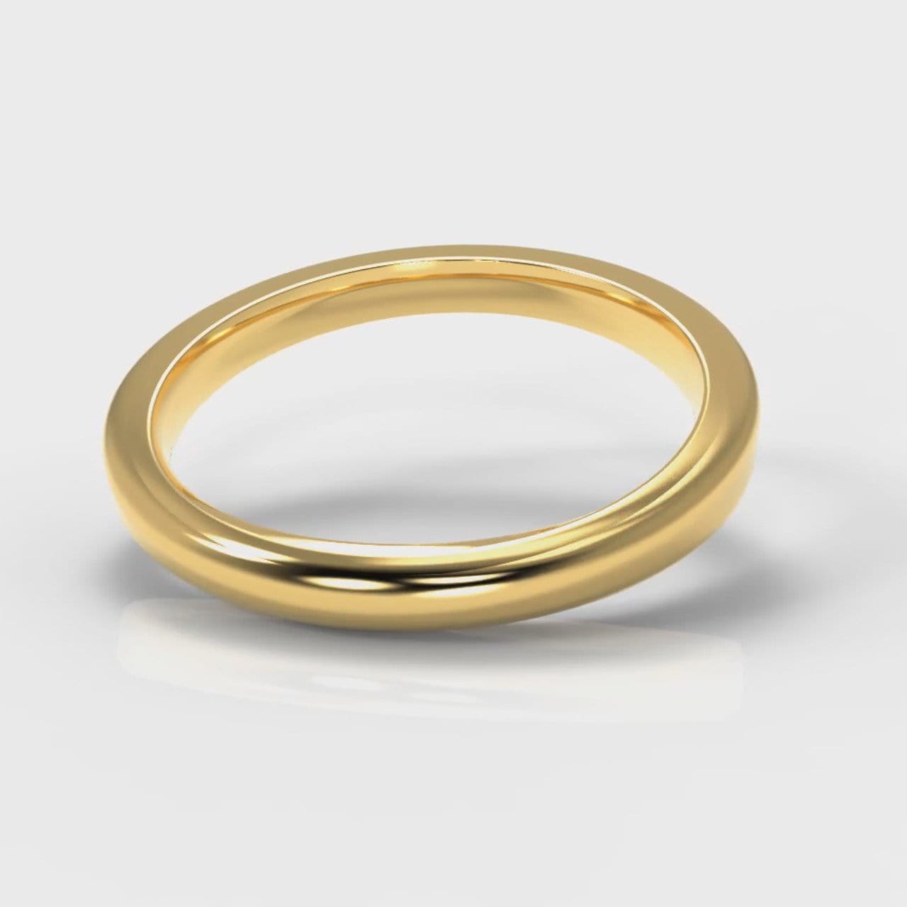 Channel Set Diamond Wedding Ring - Yellow Gold