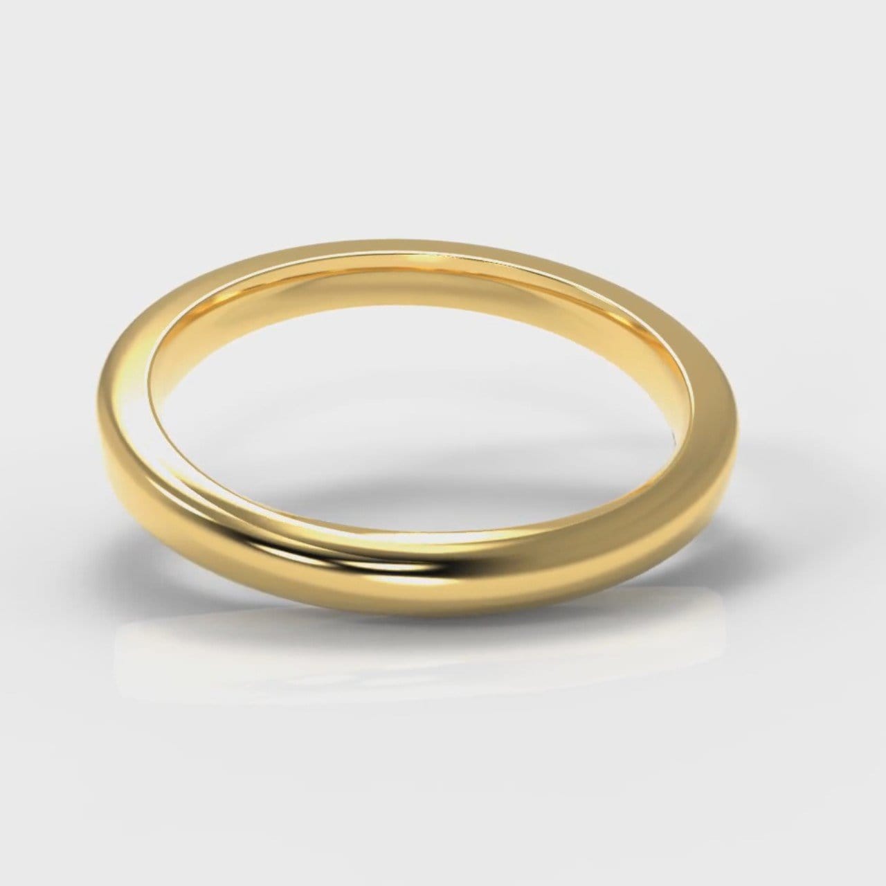 Channel Set Diamond Wedding Ring - Yellow Gold