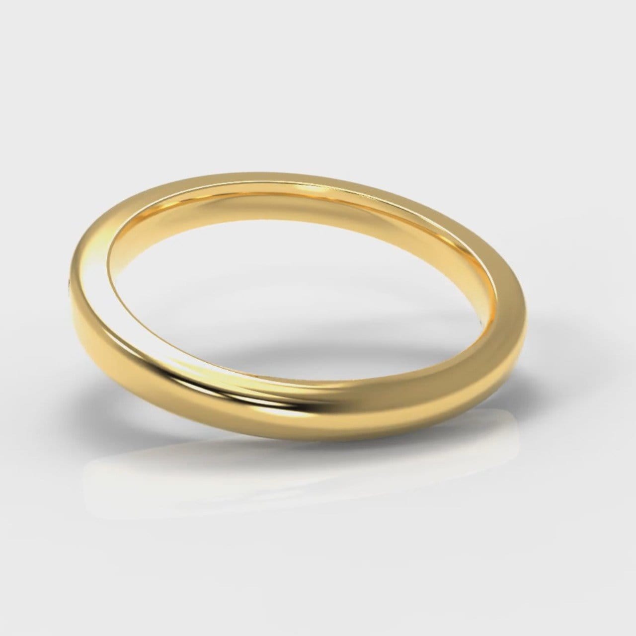 Channel Set Diamond Wedding Ring - Yellow Gold
