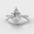 Star Petite Micropavé Marquise Diamond Engagement Ring