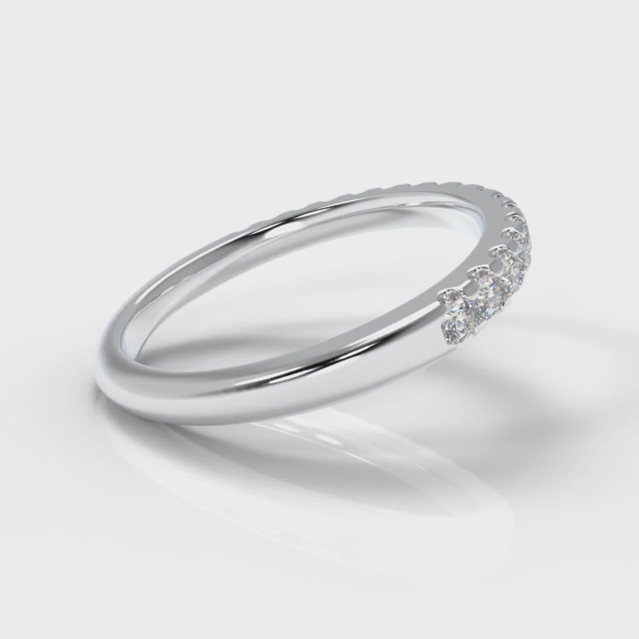 Micropavé Diamond Wedding Ring