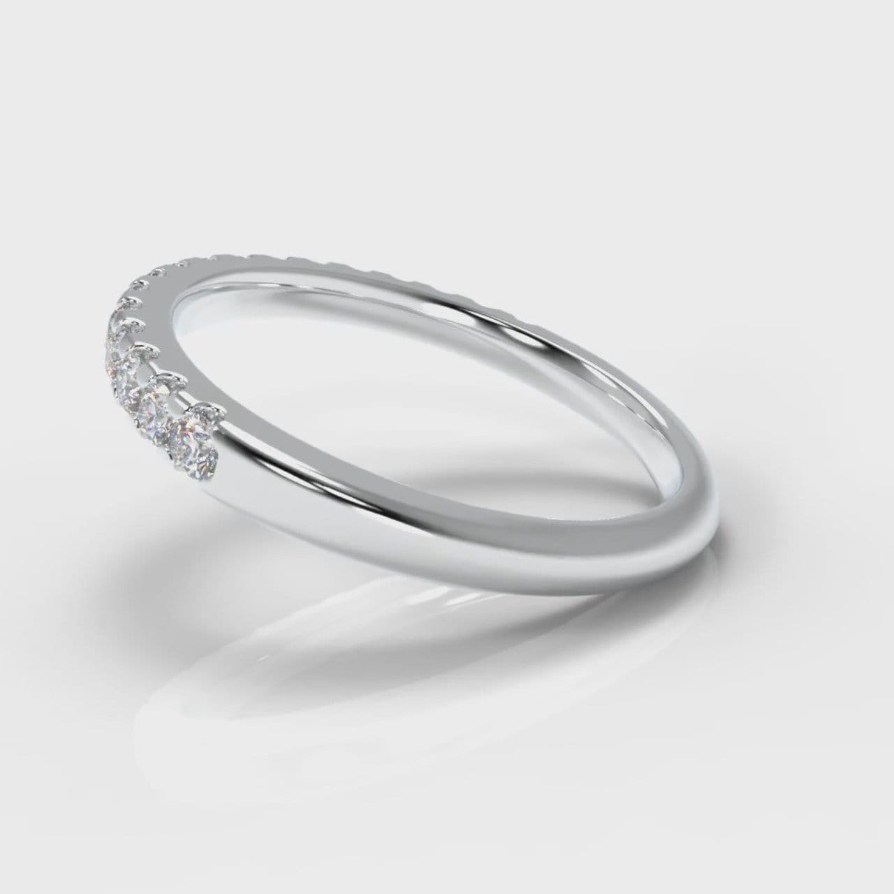 Micropavé Diamond Wedding Ring