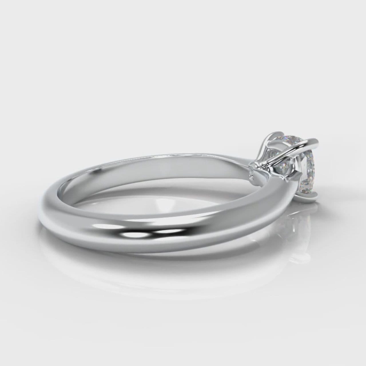 Carrée Solitaire Cushion Cut Diamond Engagement Ring
