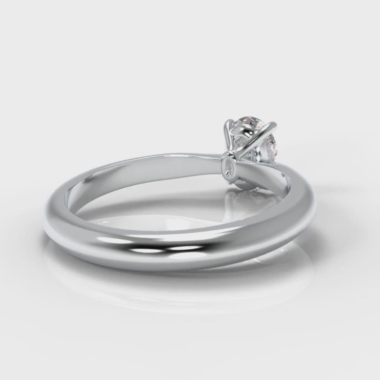 Carrée Solitaire Oval Diamond Engagement Ring