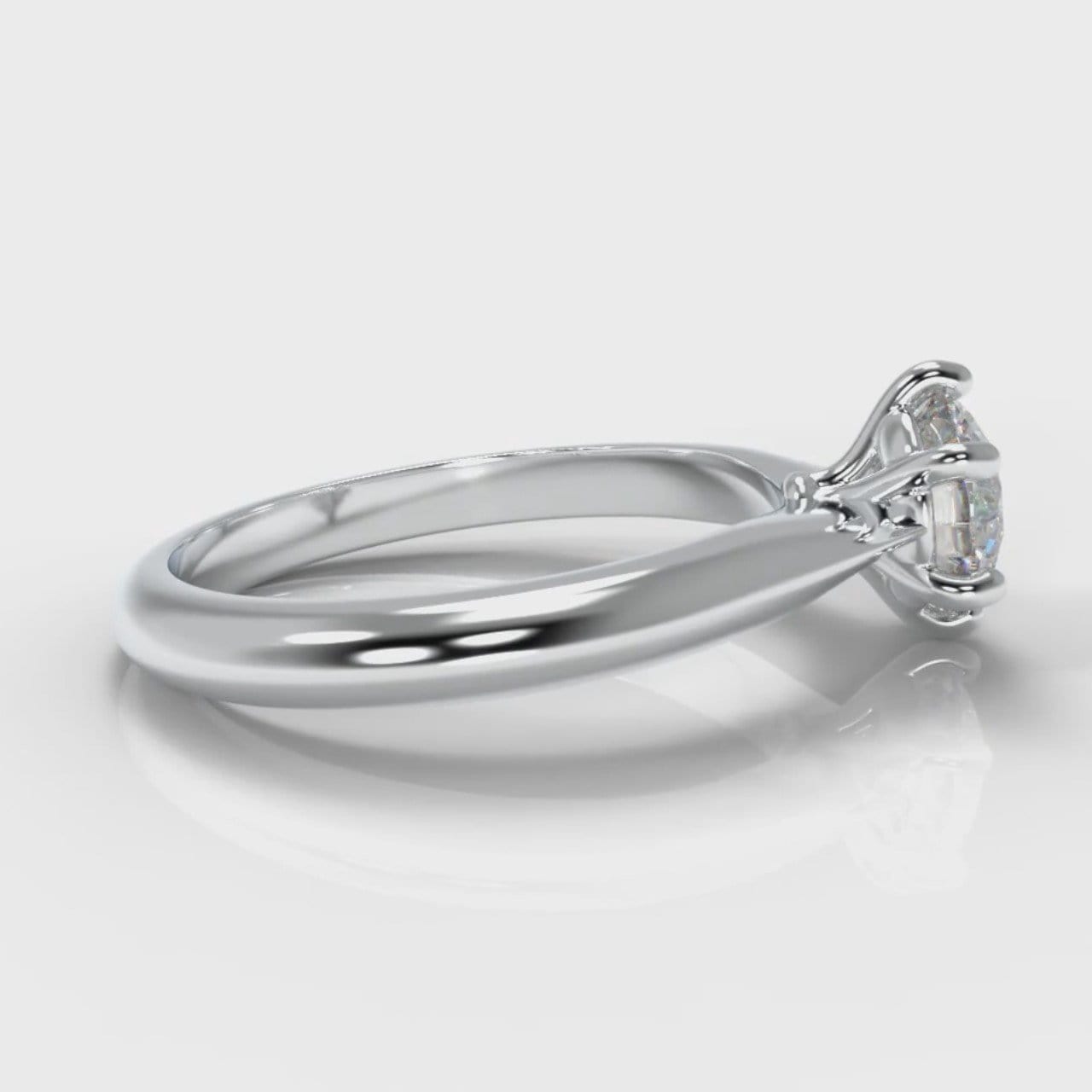 Star Solitaire Round Brilliant Diamond Engagement Ring