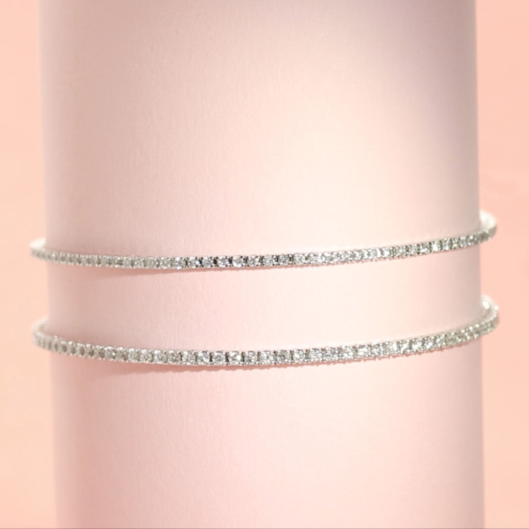 Natural Diamond Tennis Bracelet