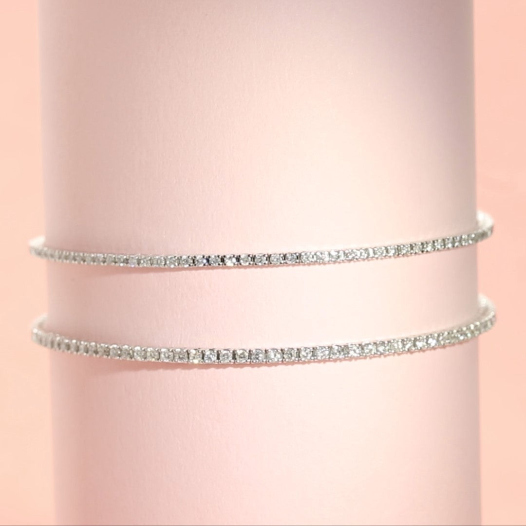 Natural Diamond Tennis Bracelet