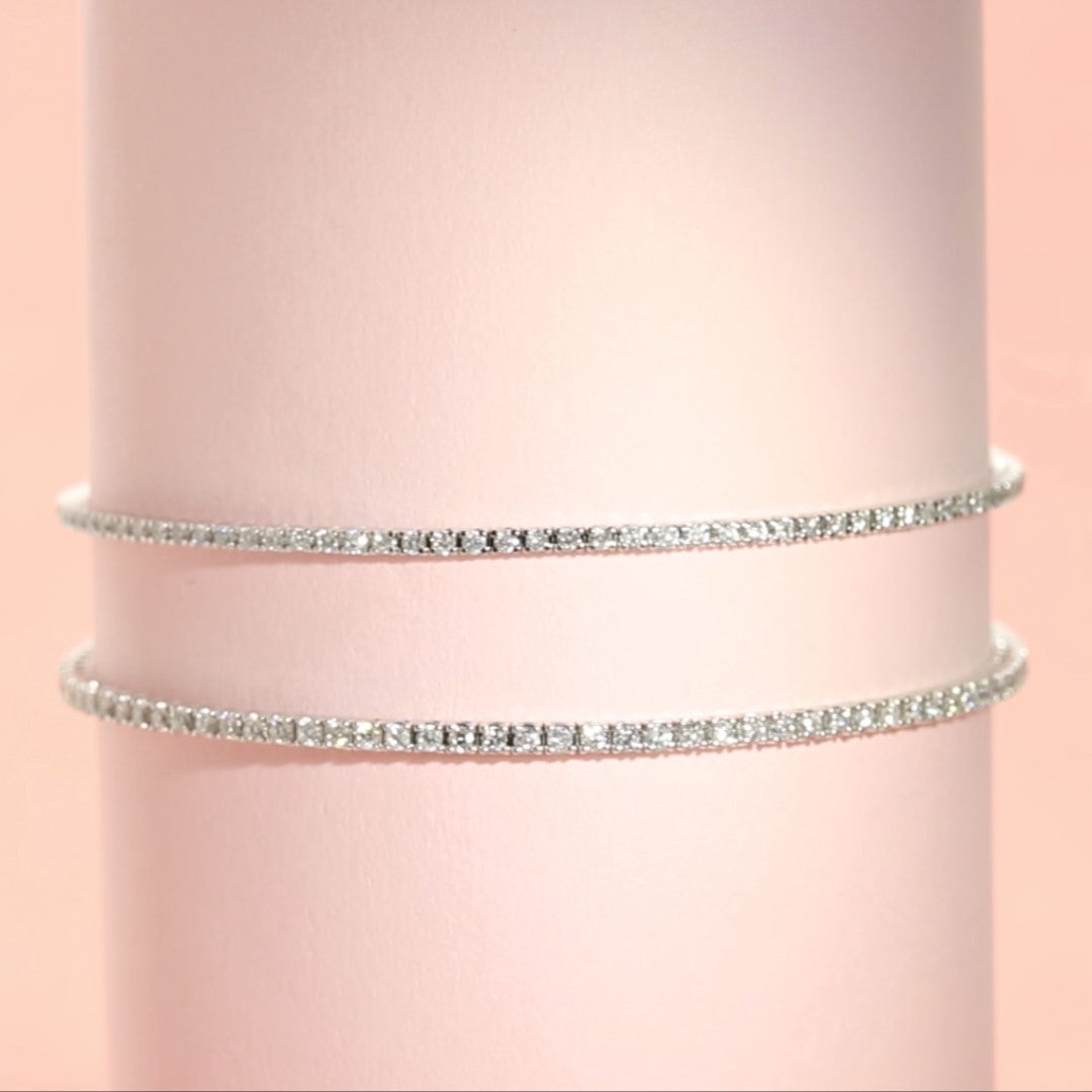 Natural Diamond Tennis Bracelet
