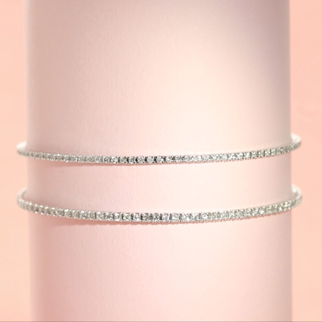 Natural Diamond Tennis Bracelet