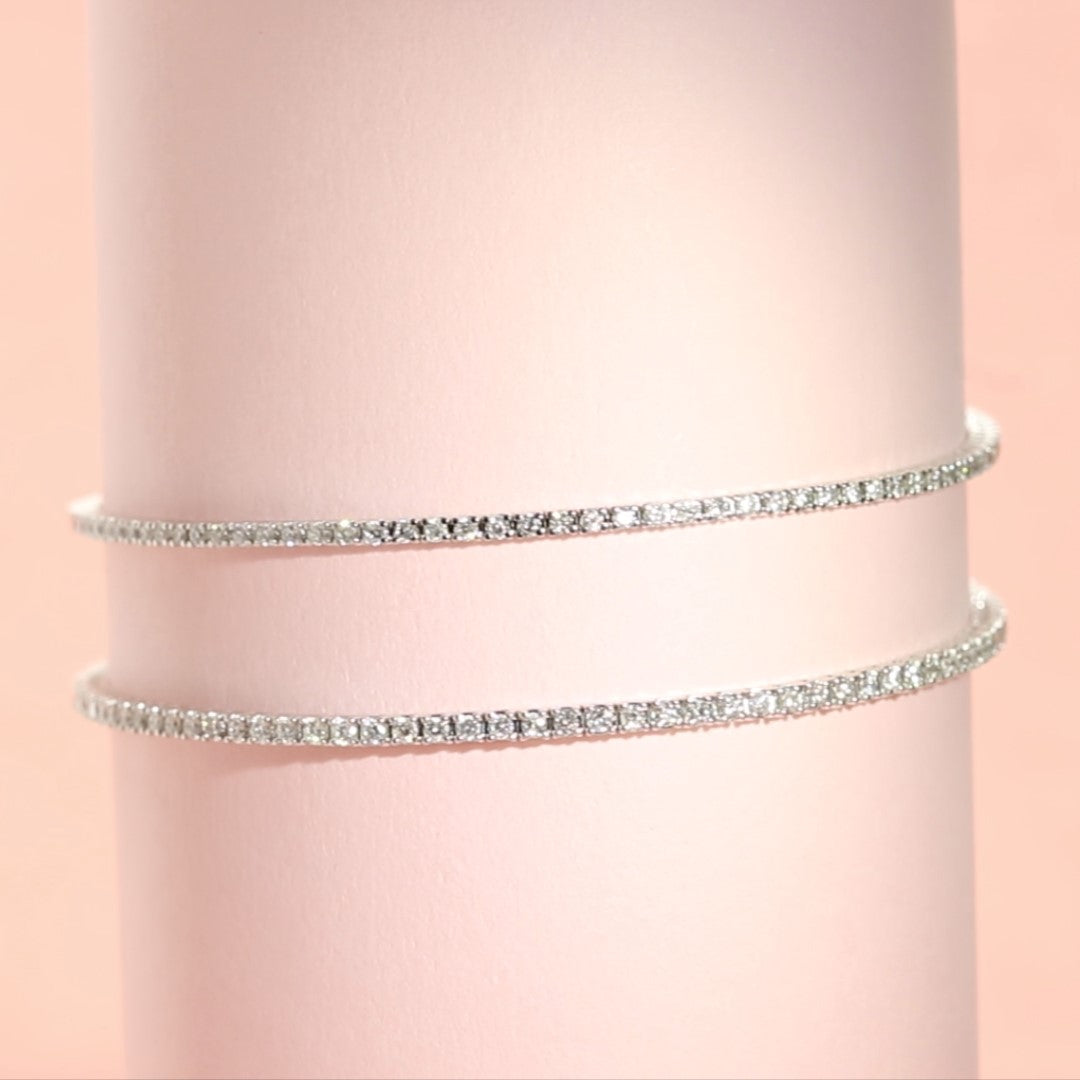 Natural Diamond Tennis Bracelet