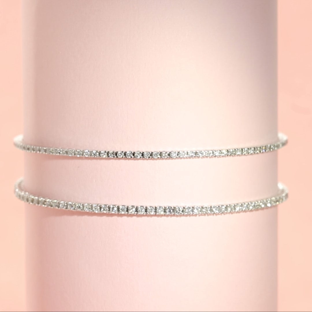 Natural Diamond Tennis Bracelet