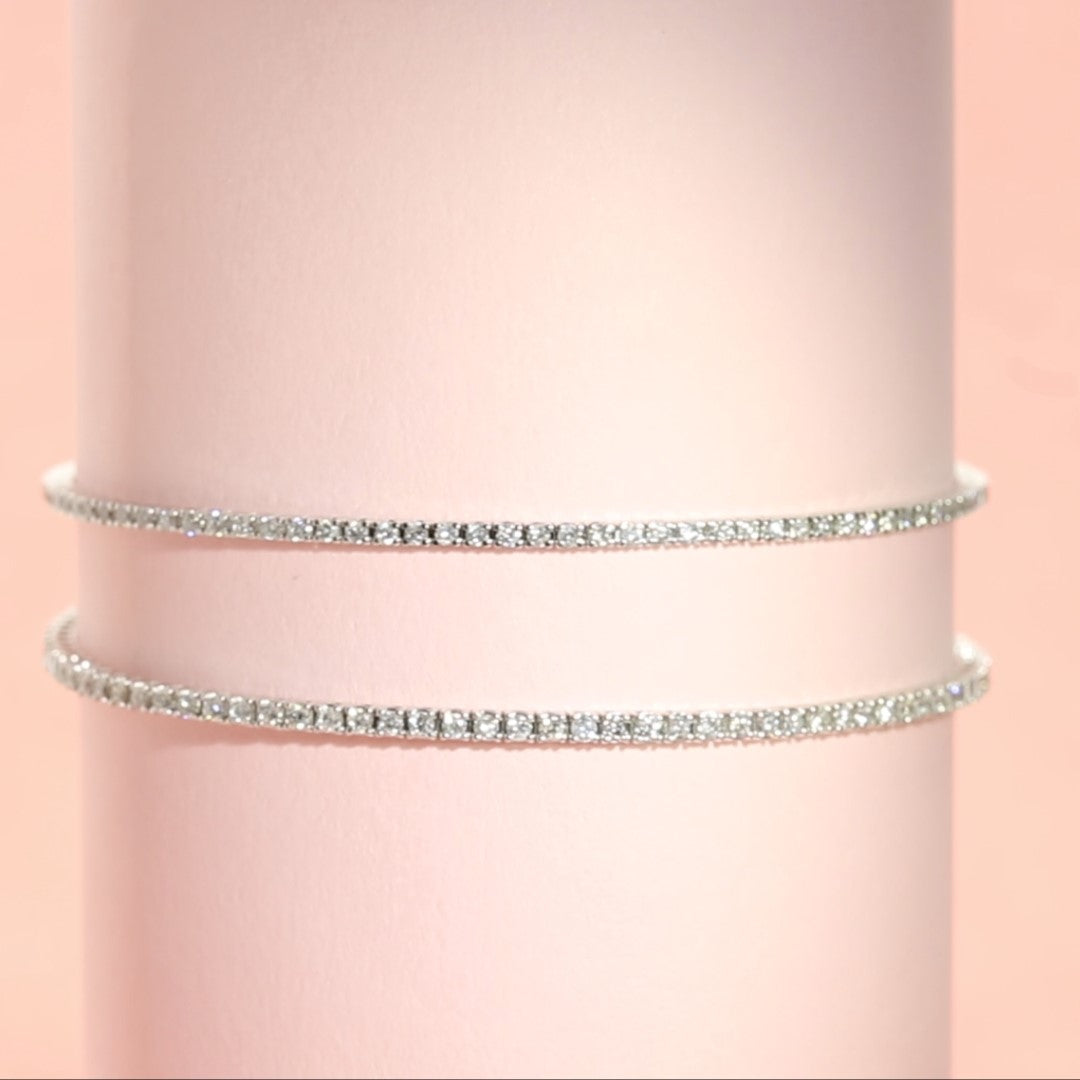 Natural Diamond Tennis Bracelet
