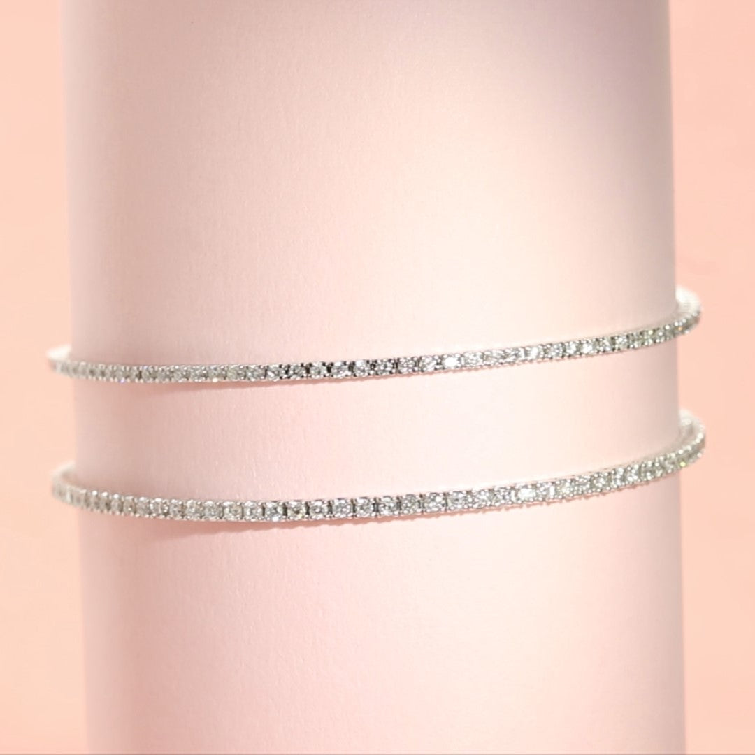 Natural Diamond Tennis Bracelet