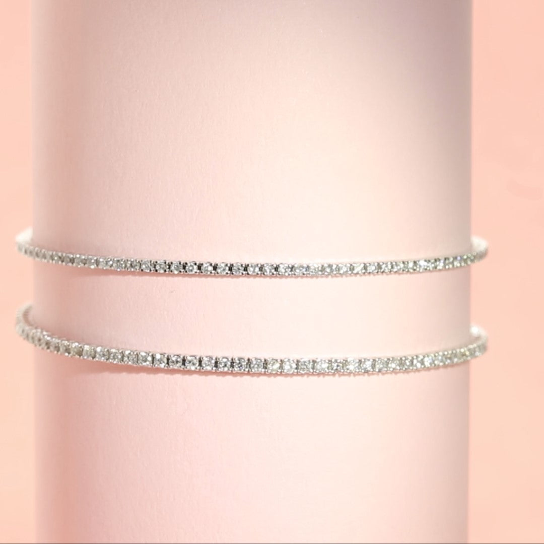 Natural Diamond Tennis Bracelet