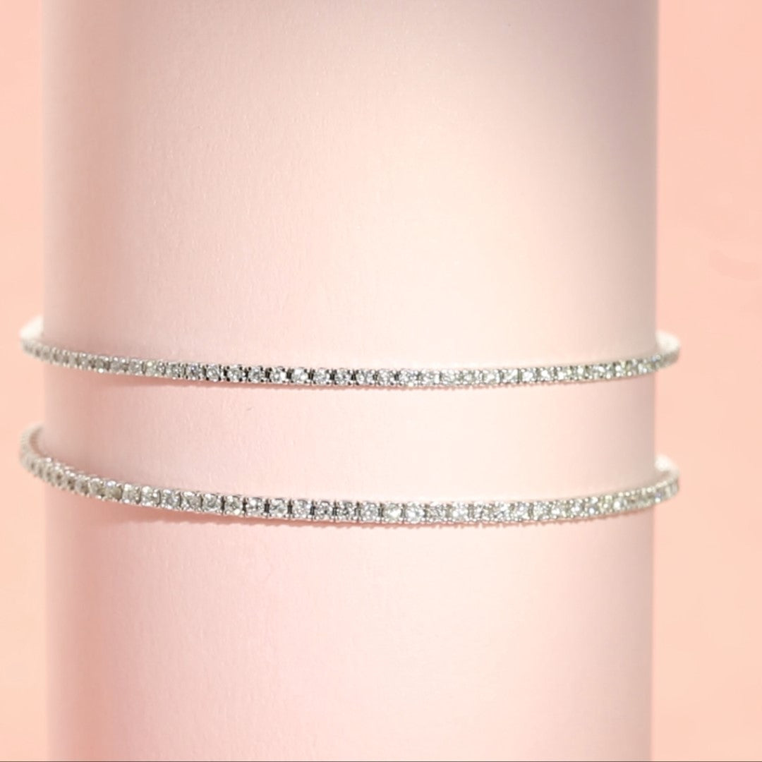 Natural Diamond Tennis Bracelet