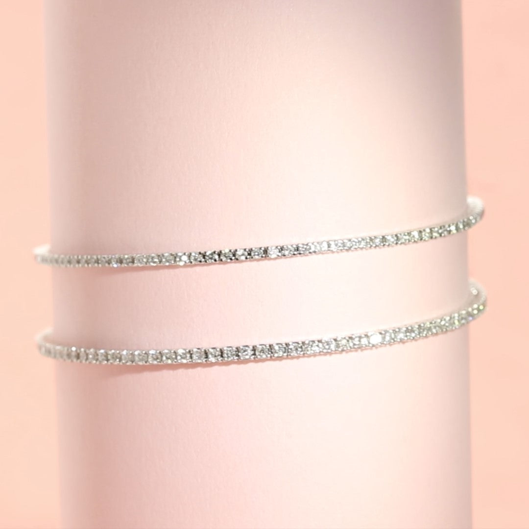Natural Diamond Tennis Bracelet