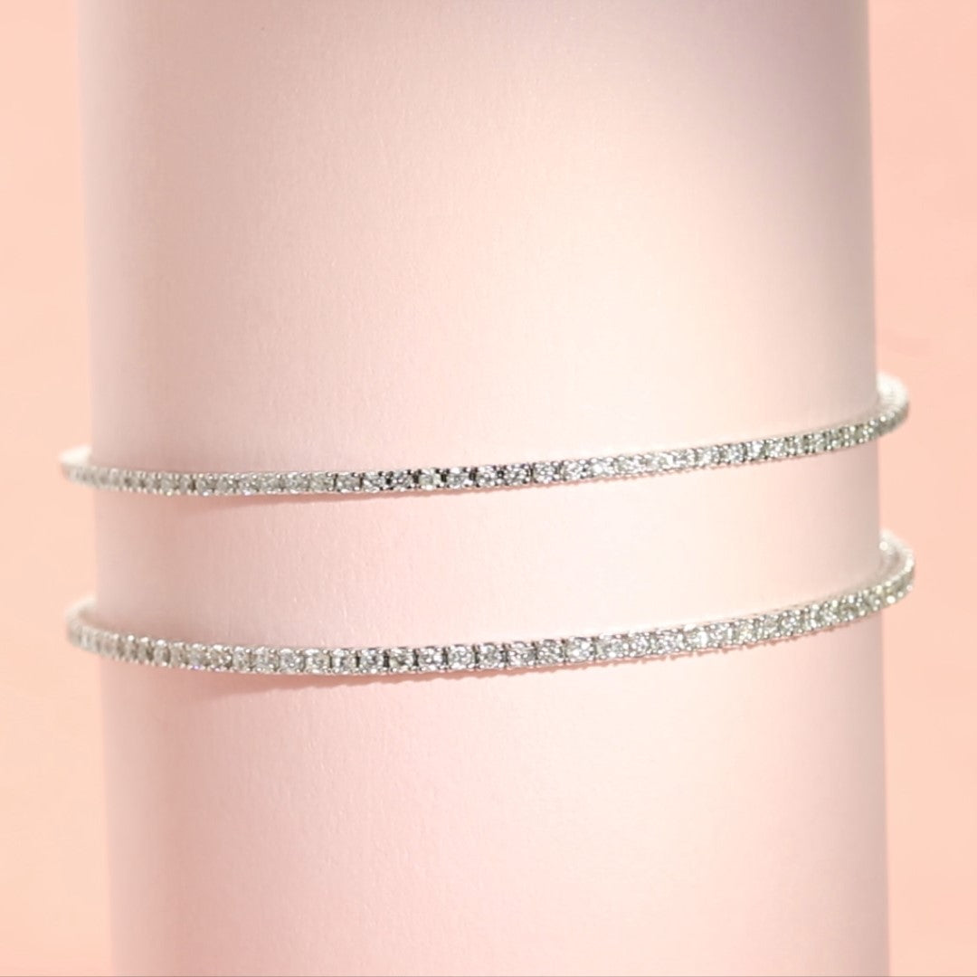 Natural Diamond Tennis Bracelet