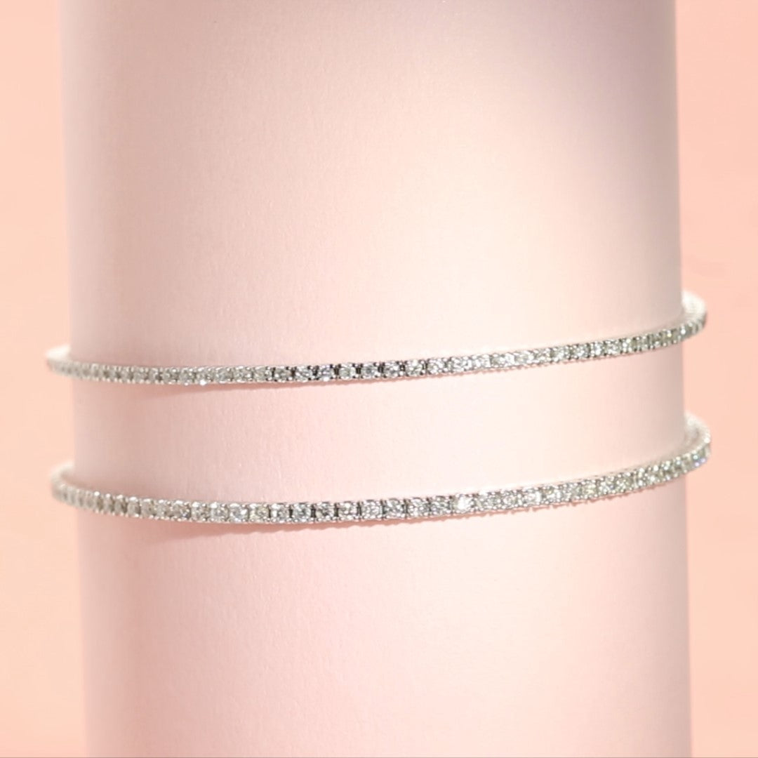 Natural Diamond Tennis Bracelet