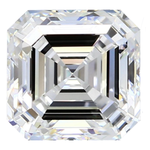 1.04 Carat E-Color VS1-Clarity Asscher Diamond