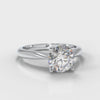 Solitaire diamond engagement ring