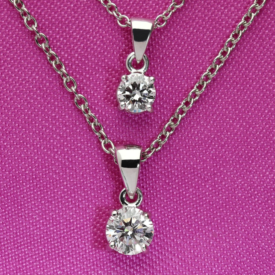 Four Claw Diamond Pendant (Lab Grown Diamond)