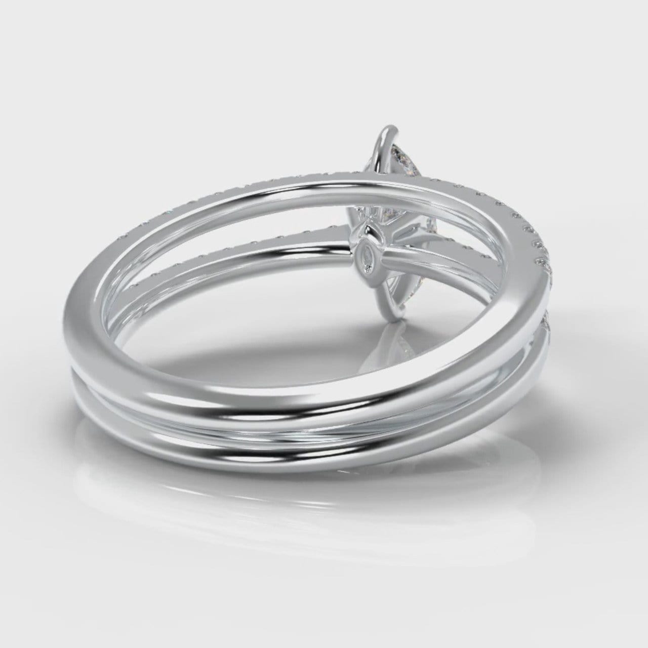 Star Petite Micropavé Marquise Diamond Bridal Set