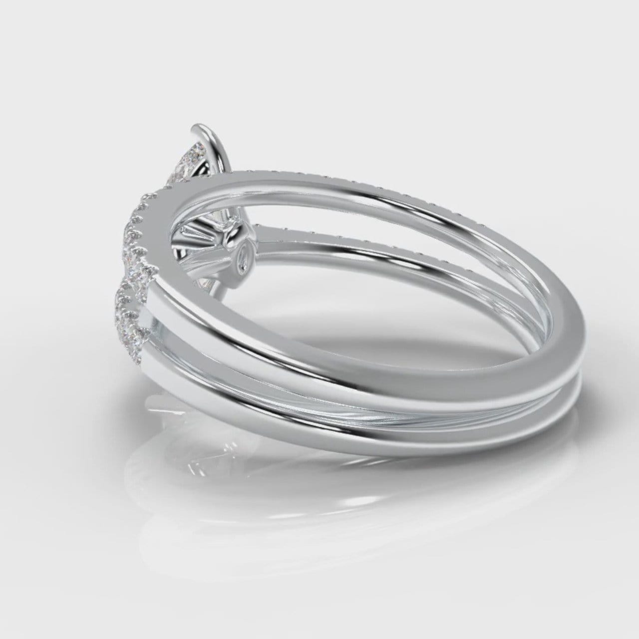 Star Petite Micropavé Marquise Diamond Bridal Set